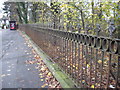 Heavy wrought-iron railings, Newport Rd, Cardiff