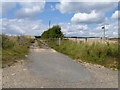 Bridleway leaves road