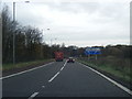 Exit slip from M6 northbound at Junction 28