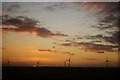 TF2116 : Windfarm at Dusk by Ashley Dace
