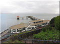 Looking down onto Mumbles Pier