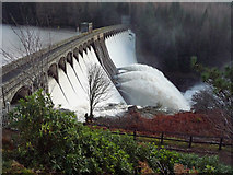 NN3780 : Laggan Dam in full flow by John Allan