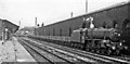 Up freight passing Blackburn station