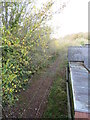 View of the old railway track from High Street, Llangefni