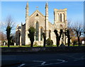 Grade II (Star) listed Holy Trinity church viewed from Stallard Street, Trowbridge