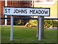 St.Johns Meadow sign