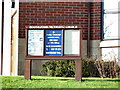 SD7200 : Boothstown Methodist Church, Sign by Alexander P Kapp