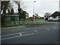 Bus stop and postbox, Pelcombe Cross