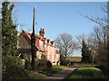 Pink cottage at Frog End