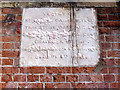 Defaced stone under Willowbrook Road bridge