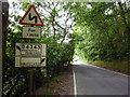 Pre-Worboys road sign near Pontrhydygroes