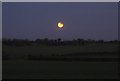 SU5853 : Full Moon rising over Ebenezer Cottage by Mr Ignavy