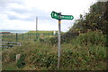 Saxon Shore Way sign, Oldstairs Rd