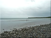 NX0949 : Sandhead beach looking towards Purdie's Point by Ann Cook