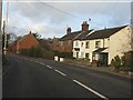 Houses on the southern approach to Woore