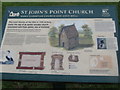 Interpretation board at St John