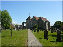 TQ9017 : Churchyard & Winchelsea Parish Church by Colin Park