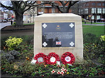 SK9135 : War Memorial St Peter's Hill, Grantham by PAUL FARMER