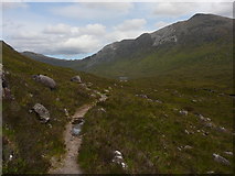 NG9447 : Footpath leading to Coire Fionnaraich Bothy by Colin Park