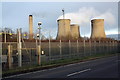 SU5091 : Milton Road Didcot Power Station security fence by Roger Templeman