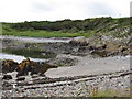 Rock outcrops at bay head