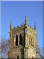 SK6023 : St Mary, Wymeswold - the top of the tower by Alan Murray-Rust