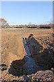 Drainage ditch on West of Waterlooville housing development site