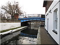 TQ2681 : Paddington Arm - stop lock and toll house at Little Venice by David Hawgood