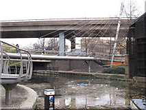 TQ2681 : Paddington Arm - Harrow Road footbridge by David Hawgood