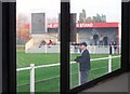 Through the perspex, Hamworthy United FC