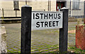 Isthmus Street sign, Belfast