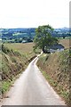 Minor road from Higher Haske Cross to Nomansland