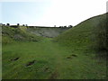 TQ4211 : Disused chalk pit on Malling Hill by Dave Spicer