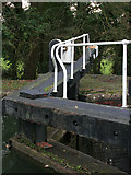 SP6396 : Detail of lock gates, Spinney Lock by Kate Jewell