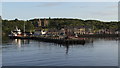 Stornoway harbour from the ferry