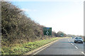 A422 approaching new roundabout at Brackley