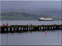 NS2477 : MV Isle of Mull off Gourock by Thomas Nugent