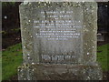 Gaelic Inscription on gravestone in Glen Devon Church Yard