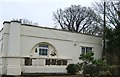 White lodge building