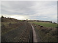 NZ4346 : Railway Line towards Seaham and Sunderland by Les Hull