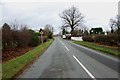 Looking towards the Canal bridge and road junction at Cross Green