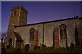 TM4486 : Ellough Church at Night by Ashley Dace