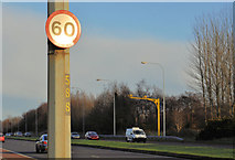 J4880 : Speed limit sign, Bangor (1) by Albert Bridge