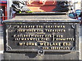 Plaque on the Queen Victoria Jubilee (1887) Clock, Harlesden (2)