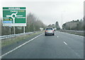 A4042 approaching Woodlands roundabout