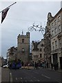 Christmas lights with a cycling theme