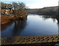 River Taff downstream from Castle Bridge, Treforest