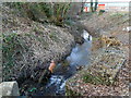 Small stream near the southern edge of Riverside Industrial Park, Treforest