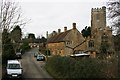 Almshouses and church at Donyatt