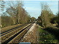 Railway towards Kemsing station